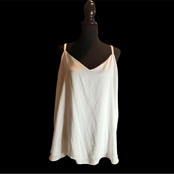 torrid Tops - Torrid Sophie Chiffon Swing Cami, White, Size 3 (3X)